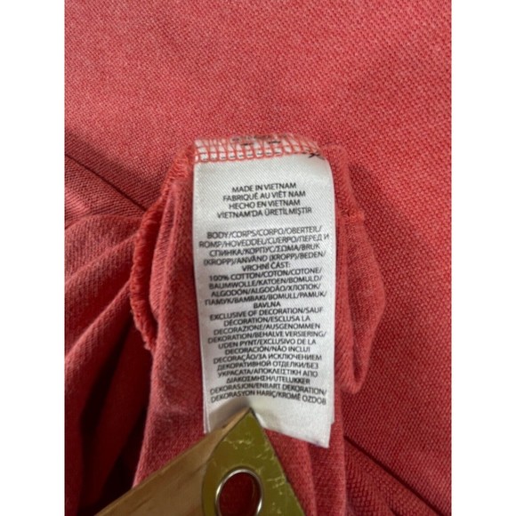 Polo by Ralph Lauren Men Sz 2XL Reddish Orange Custom Fit 1/4 Button Down Shirt - Picture 6 of 7